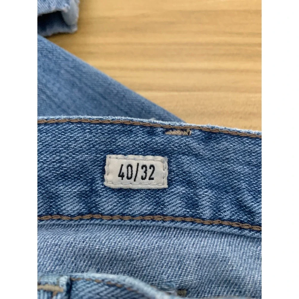Ariat M2 Jeans Mens 40x32 Blue Relaxed Boot Cut Distressed Workwear Western